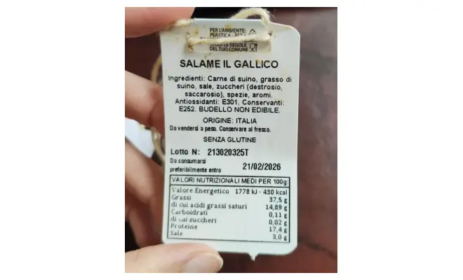 Confezione di Salame il Gallico