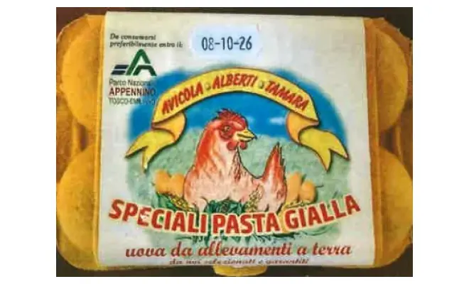 Confezione di UOVA DA ALLEVAMENTO A TERRA - SPECIALI PASTA GIALLA