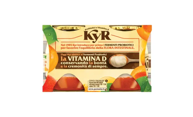 Confezione di Kyr probiotici e vitamina D - Albicocca e Miele