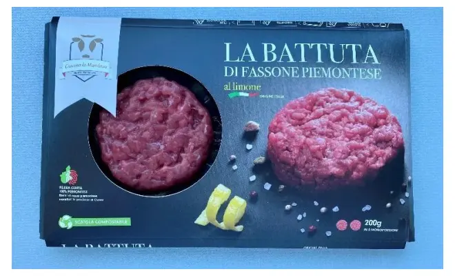 Confezione di BATTUTA BOV.AD.PMT LIMONE G200SKIN-BATTUTA DI FASSONE PIEMONTESE