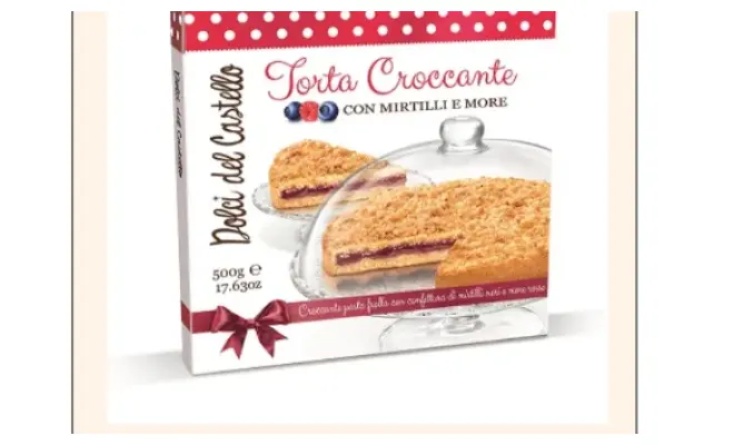 Confezione di Torta croccante con mirtili e more