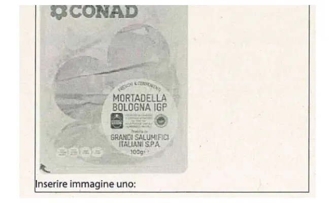 Confezione di Mortadella Bologna IGP 100g FRESCHI&CONVENIENTI