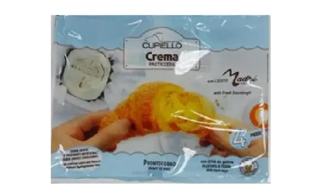 Confezione di 2920 CORNETTO CURVO CREMA RSPO SG 24 pz 1920g (4pz x 6bu da 320g)