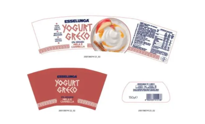 Confezione di YOGURT GRECO 0% MELA CANNELLA