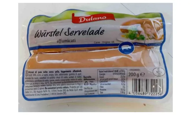 Confezione di Wurstel servelade affumicato