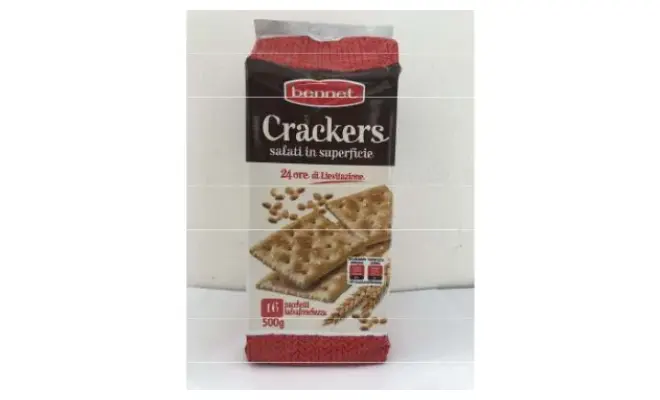 Confezione di CRACKER SALATI IN SUPERFICIE 500G