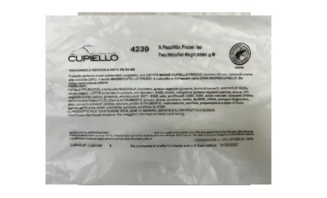 Confezione di 4239 PANCANNOLO NOCCIOLA RSPO SG 60 pz