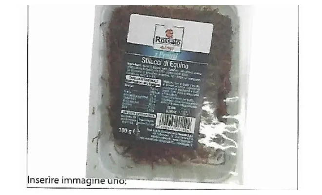 Confezione di sfilaccio di equino