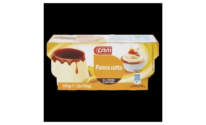 Confezione di PANNA COTTA AL CREME CARAMEL UHT