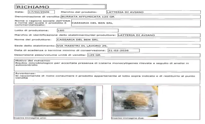 Confezione di BURRATA AFFUMICATA 125 GR
