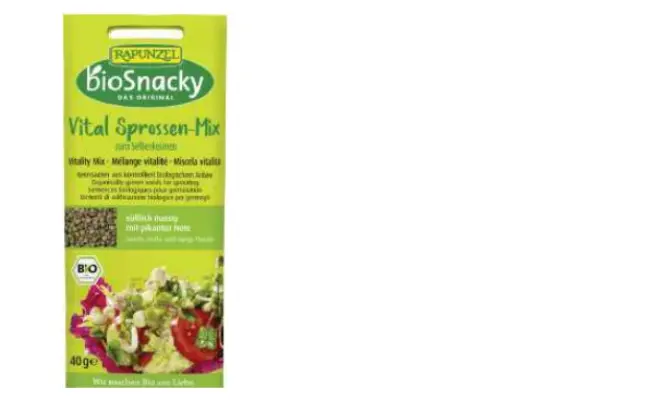 Confezione di Rapunzel Vital Sprossen-Mix bioSnacky