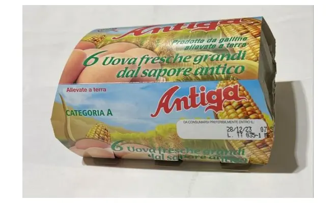 Confezione di 6 UOVA FRESCHE GRANDI SAPORE ANTICO DA ALLEVAMENTO A TERRA