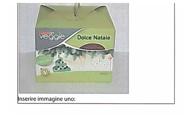 Confezione di DOLCE DI NATALE AL CIOCCOLATO VEGANO