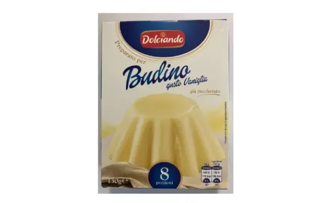 Confezione di Preparato per budino gusto vaniglia