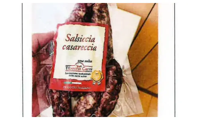 Confezione di Salsiccia casareccia S/Vuoto - lotto N. 02 del 07/03/2023