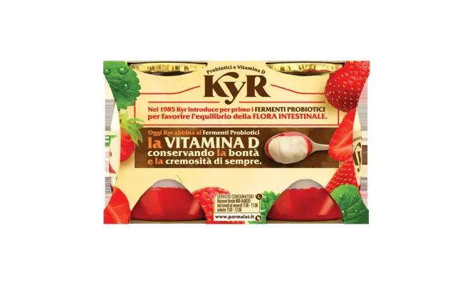 Confezione di Kyr probiotici e vitamina D - fragola