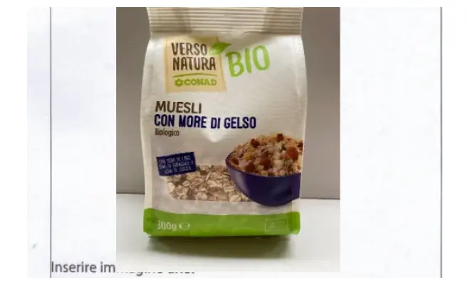 Confezione di MUESLI CON MORE DI GELSO biologico
