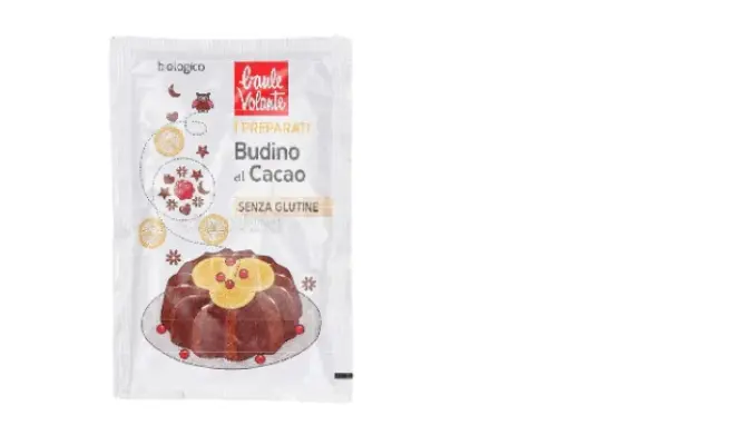 Confezione di PREPARATO PER BUDINO AL CACAO BIO
