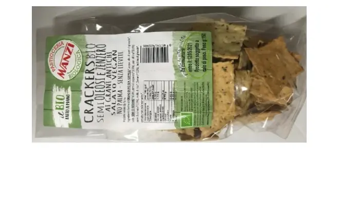 Confezione di Crackers Bio semi oleosi e zenzero ai grani antichi
