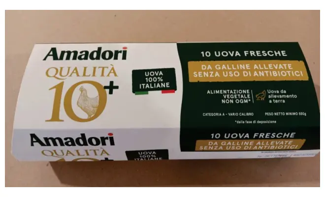 Confezione di Uova fresche da allevamento a terra Cat A