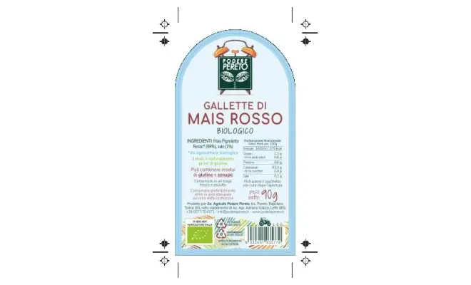 Confezione di Gallette mais rosso biologico 90g