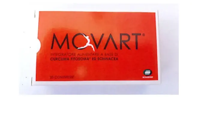 Confezione di Movart- integratore alimentare a base di curcuma fitosoma ed echinacea
