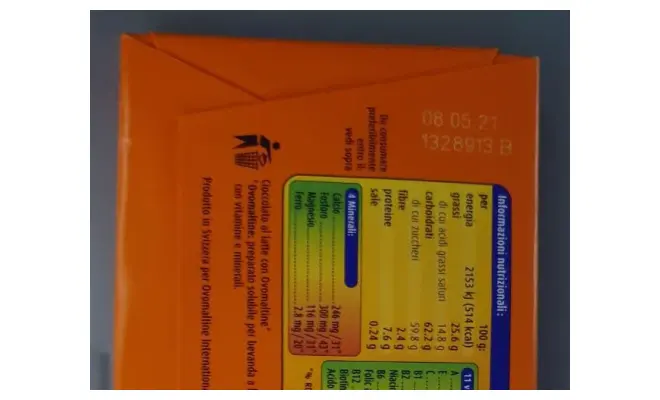Confezione di Cioccolato Ovomaltine 100g