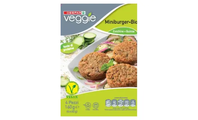 Confezione di MINIBURGER QUINOA E ZUCCHINE FRESCO
