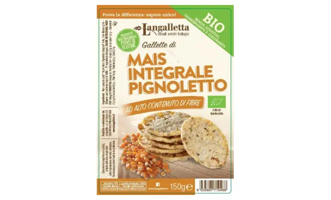 Confezione di Gallette di mais integrale pignoletto