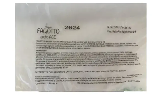 Confezione di 2624/1509694 FAGOTTO MADRE PLANT BASED Gusto ACE agli AGRUMI DI SICILIA - RSPO SG