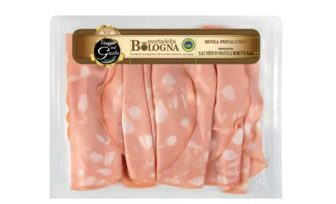 Confezione di MORTADELLA IGP SENZA PISTACCHIO 120g