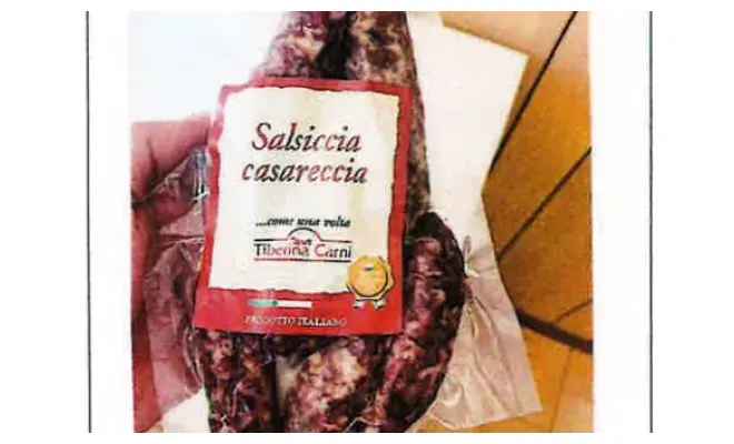 Confezione di Salsiccia casareccia S/Vuoto - Lotto n. 02 del 07.03.2023