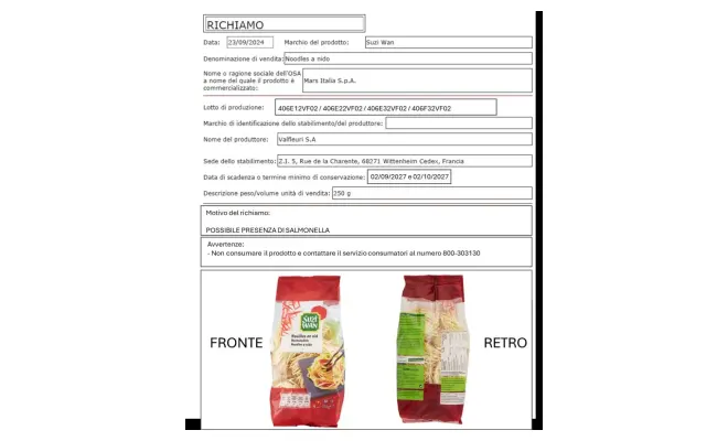 Confezione di Noodles a nido