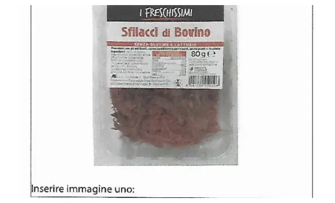 Confezione di sfilaccio di bovino 80g atm