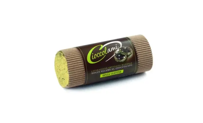 Confezione di : Dolce salame al cioccolato DESSERT senza glutine TUBO CANETE' 500 gr scadenza 11/2026