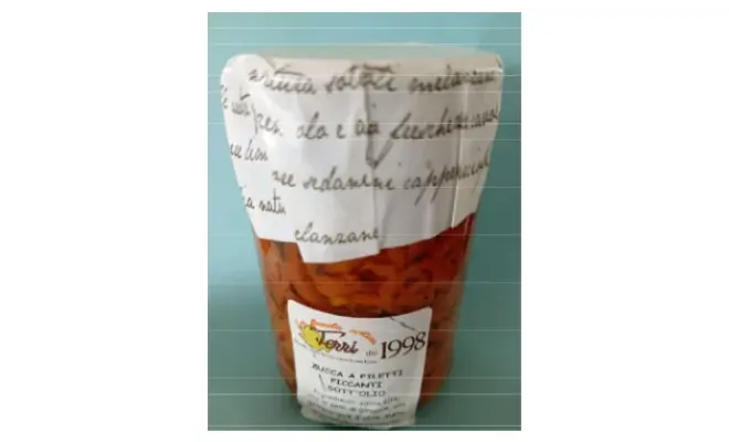 Confezione di Zucca a filetti piccanti 250g