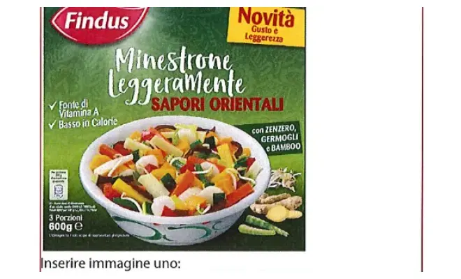 Confezione di Minestrone sapori orientali 600gr lotto 8011