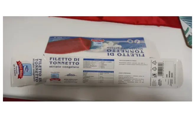 Confezione di FILETTO DI TONNETTO STRIATO CONGELATO