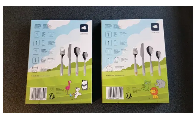 Confezione di Posate per bambini 4 pz. / Kinderbesteck 4 tlg.